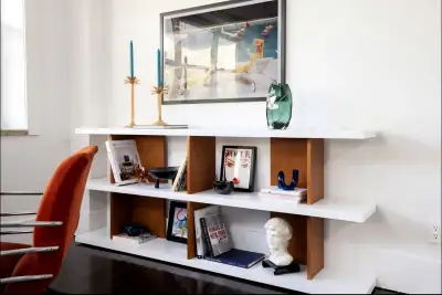 Whistler Lacquer Bookcase - White, View more
