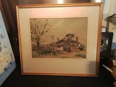 William Roberts 1949 "Summer Solitude" Watercolour Painting 21", View more