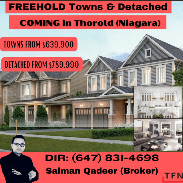 Book towns and detached in Thorold in Houses for Sale in Kitchener / Waterloo