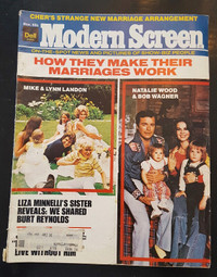 MODERN SCREEN magazine - Nov. 1975 - Natalie Wood  family cover