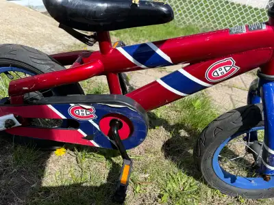 CH Montréal Canadiens Kid Bike with train wheels-Bicyclette Habs, View more