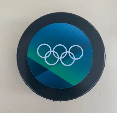 2026 Milano Cortina Olympic Hockey GAME Approved Replica Puck, View more