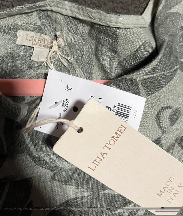 Olive green linen sun dress - summer size lg in Women's - Dresses & Skirts in Kitchener / Waterloo - Image 3