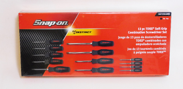 NEW-Snap-On 13 Piece Torx Soft Grip Combination Screwdriver Set in Hand Tools in London