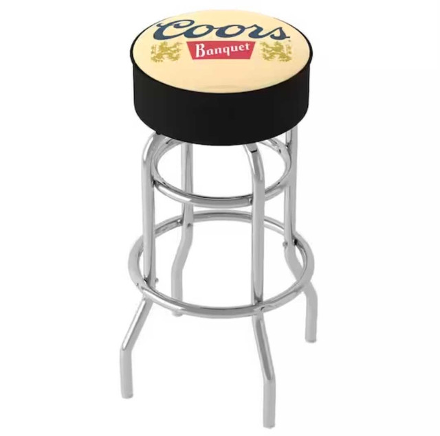 FREE DELIVERY Coors Banquet Logo Metal Bar Stool / Chair in Chairs & Recliners in Richmond