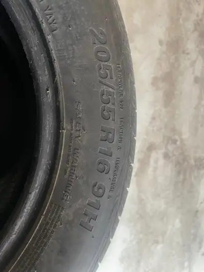 I have used 4 tires set on sale first tires without rims size 225/55R16 91H very good condition like...