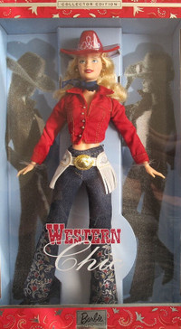 Western Chic Barbie *NEW* Mattel 2001
