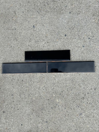 Glossy black ceramic tile 
