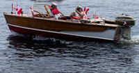 1959 Lakefield Minaci Cedar Strip Boat with 1957 Johnson Javelin