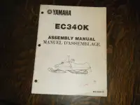 Yamaha EC340K Snowmobiles Assembly Manual   80Y-28107-70