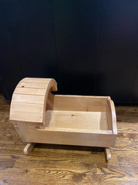 Wooden doll cradle / rocking 