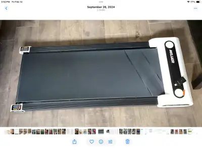 100 OBO , new, barely used, under desk treadmill, manual book, oil , remote, can be turned on with r...