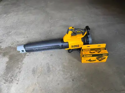 New Dewalt 20V MAX XR Li-Ion cordless brushless Handheld Leaf blower with 5.0Ah battery and charger....