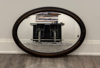 Framed Oval Mirror 