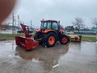M5-091 kubota tractor with blade and blower 
