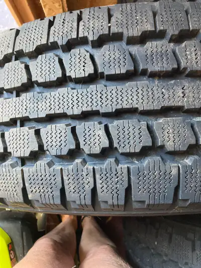 URGENT MUST GO, TIRES ARE NEW LESS THAN 1000 KM, ONLY SURFACE RUST ON THE RIMS All-terrain winter ti...