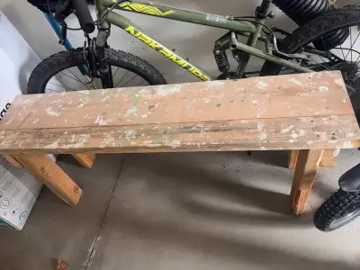 wooden bench, View more