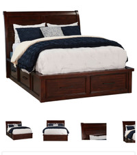Sonoma queen sized bed frame with storage