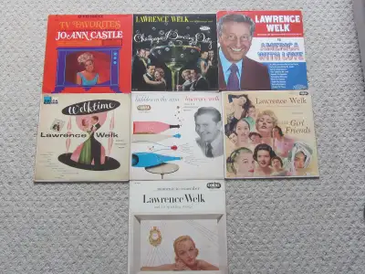 7 Lawrence Welk Vinyl LPs, View more