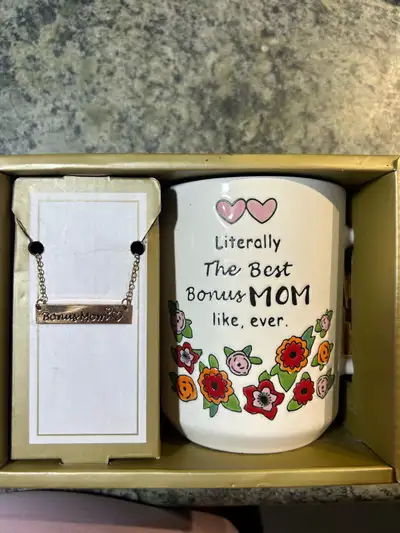 necklace and mug, View more