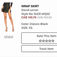 Wrap skirt by David Lerner 