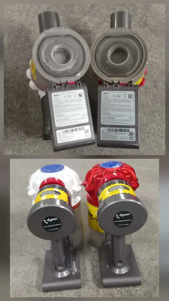 Two Dyson Vacuum Cleaners V7 Cordless Cord-Free Stick Handheld in Vacuums in City of Toronto - Image 7