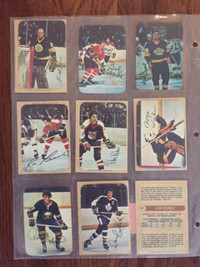 Lot of 8 1977-78 O-Pee-Chee hockey card set glossy inserts
