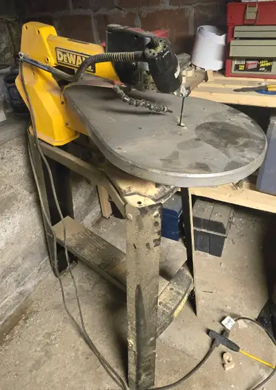 Scroll Saw $350 Miter Saw $100 Table Saw $100 Router bits $50