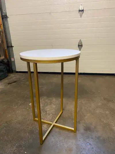 SOLD - Small beige accent table, View more