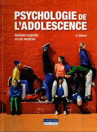 Psychologie de l'adolescence 4e éd.