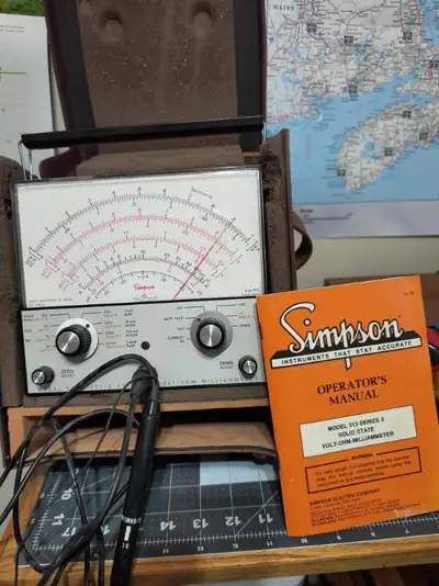 Simpson Model 313–3 Solid State Volt-Ohm-Milliammeter, View more