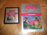 1982 Centipede (Atari 2600) Cartridge and Manual