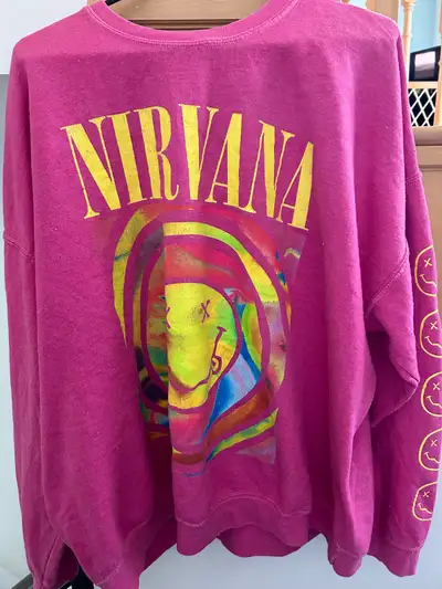Urban Outfitters Women’s Nirvana Dyed Oversized Sweatshirt, Size Large, in good condition