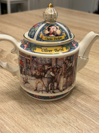 English Porcelain Oliver Twist Teapot by James Sadler