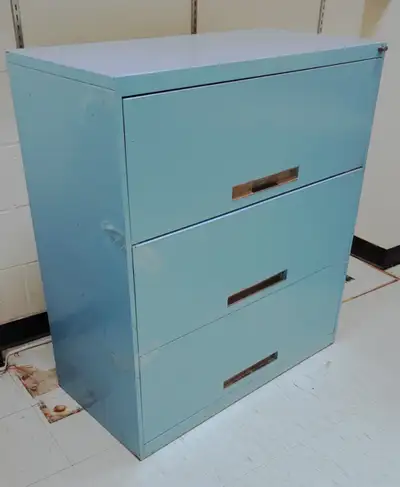 3-Drawer Lateral File Cabinet (Blue), View more