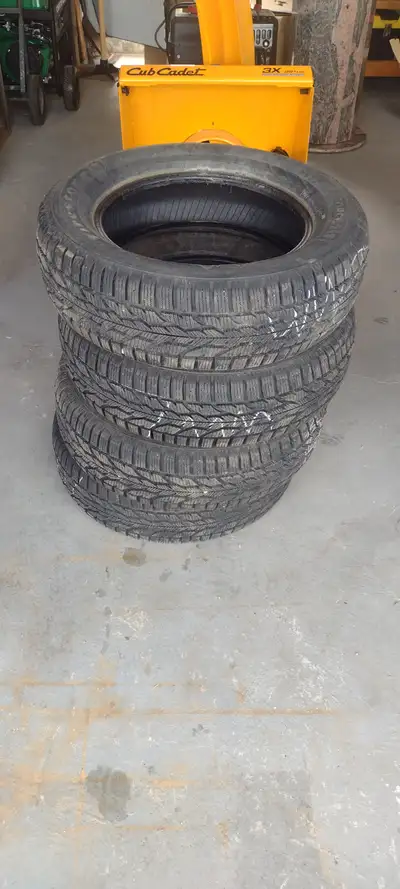 Set of four used Firestone Winterforce 2 winter tires. The tires were used for three seasons but wit...