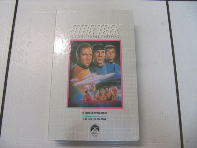 Classic CBS Video Library Star Trek 2 Episode VHS Sealed 1980s in Arts & Collectibles in Mississauga / Peel Region