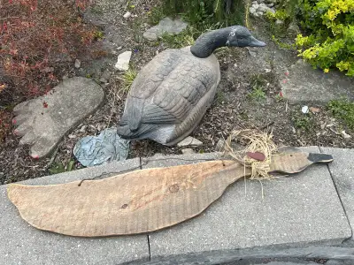 Canadian goose wooden yard decor, View more
