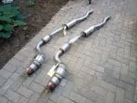 Audi Catalyst converter and exhaust pipe set