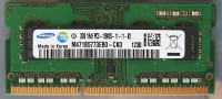 Mémoire Samsung SDRAM DDR3-1600 2GB SODIMM Laptop