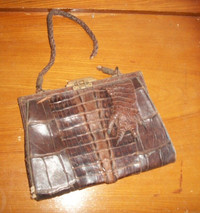 Antique Alligator Handbag (Needs Repair)