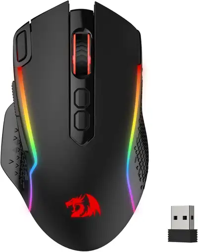 Redragon M810 Pro Wireless Gaming Mouse, 10000 DPI Wired/Wireles, View more
