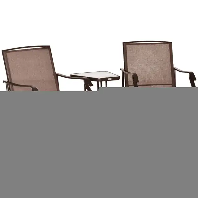 Patio Double Glider Chair with Glass Top in Chairs & Recliners in Markham / York Region - Image 3