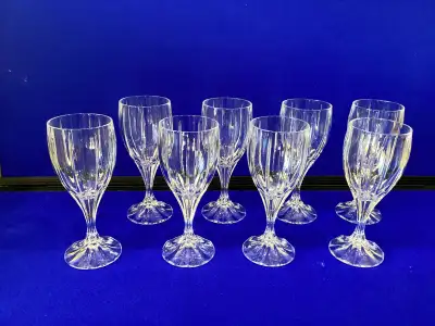 Set of 8 Mikasa “Berekely” water goblets - can be used as wine glasses. This pattern was introduced...
