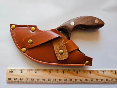 brand new camping foraging knife with sheath for belt loop