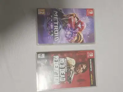 Red Dead Redemption and Metroid prime 4 nintendo switch, View more