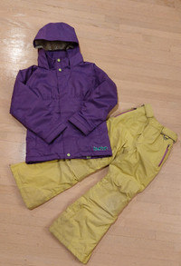 Burton Jacket and Lands’ End Snow Pants Sz 7/8 Youth