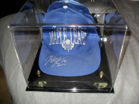 Stajan Maple Leafs Hockey Signed Hat Cap Flames + Bobblehead