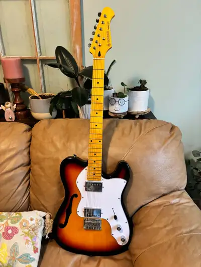 Donner telecaster style semi-hollow body guitar, View more
