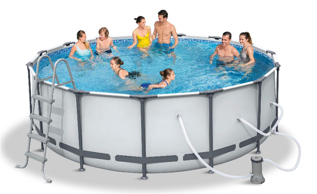 HydroForce™ Pro Max Round Steel Frame Swimming Pool, 15-ft x 48- dans Spas et piscines  à Ouest de l’Île